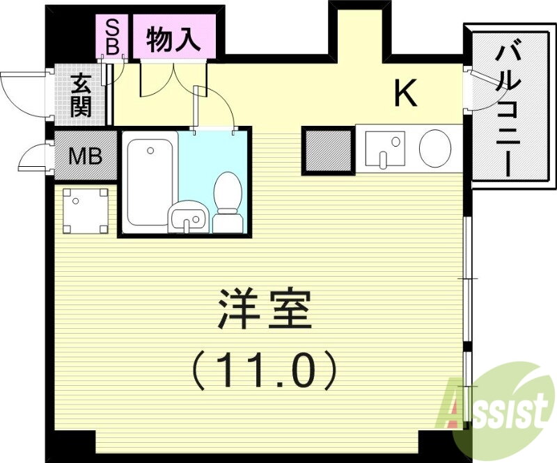 兵庫県芦屋市船戸町 芦屋駅 ワンルーム マンション 賃貸物件詳細