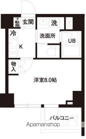 レジディア白金高輪 2階 1K 賃貸物件詳細