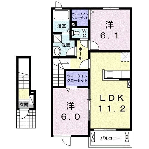 山梨県甲斐市宇津谷 塩崎駅 2LDK アパート 賃貸物件詳細