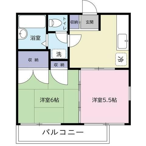 神奈川県伊勢原市東大竹２ 伊勢原駅 2K アパート 賃貸物件詳細