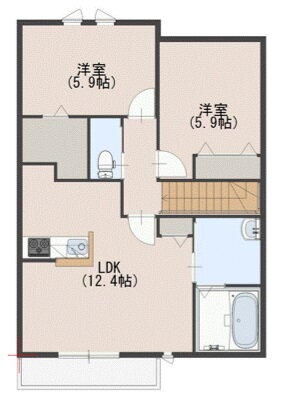 熊本県菊池郡大津町大字大津 肥後大津駅 2LDK アパート 賃貸物件詳細