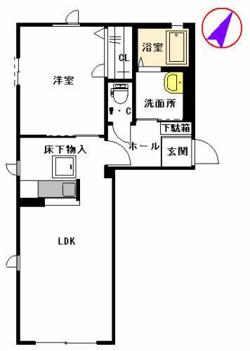 シトラスコート門司港　Ｃ棟 1階 1LDK 賃貸物件詳細