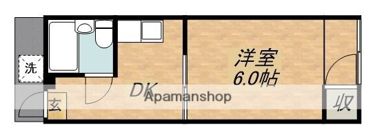 滋賀県湖南市下田 三雲駅 1K アパート 賃貸物件詳細
