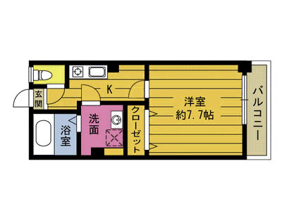 大分県大分市中島西２ 大分駅 1K マンション 賃貸物件詳細