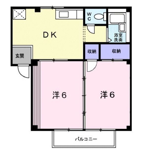 広島県福山市奈良津町３ 福山駅 2DK アパート 賃貸物件詳細