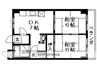 滋賀県湖南市中央１ 甲西駅 2DK マンション 賃貸物件詳細