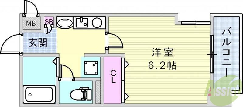 プレサンス神戸駅前 4階 1K 賃貸物件詳細