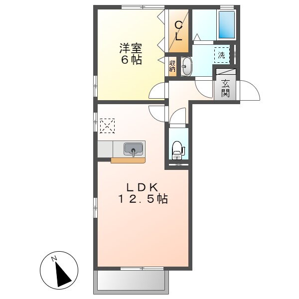 岡山県倉敷市連島２ 弥生駅 1LDK アパート 賃貸物件詳細