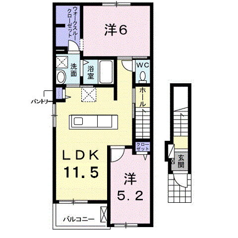 広島県福山市奈良津町３ 福山駅 2LDK アパート 賃貸物件詳細