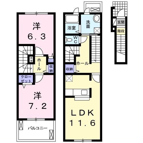 愛知県名古屋市名東区牧の原２ 星ヶ丘駅 2LDK アパート 賃貸物件詳細