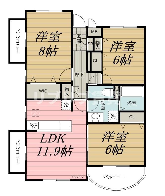 Ｄａｍｅ　Ｂｌａｎｃｈｅ　（ダム　ブランシェ）　白い貴婦人 1階 3LDK 賃貸物件詳細