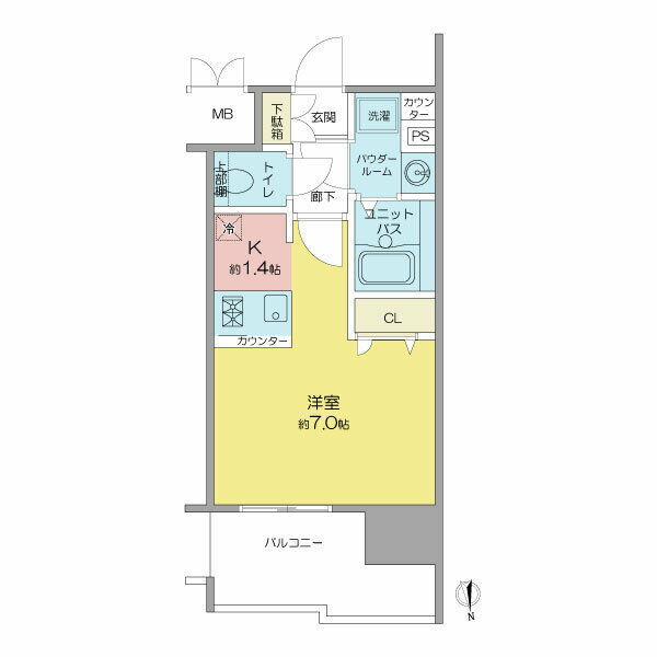 愛知県名古屋市中区千代田２ 鶴舞駅 1K マンション 賃貸物件詳細