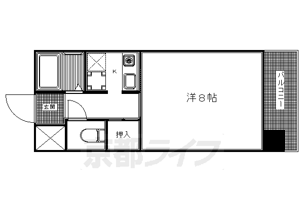 京都府京都市下京区土橋町 京都駅 1K マンション 賃貸物件詳細