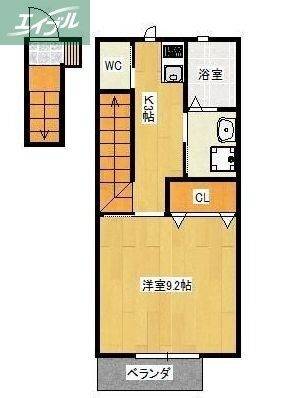 岡山県岡山市南区新福２ 清輝橋駅 1K アパート 賃貸物件詳細