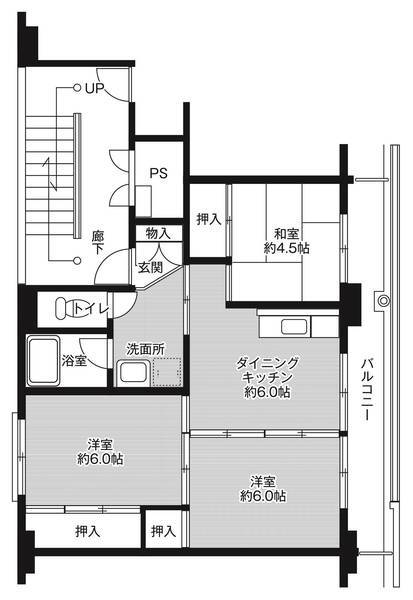 ビレッジハウス大田原１号棟 4階 3DK 賃貸物件詳細