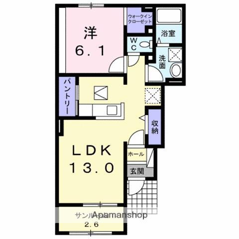 鳥取県米子市富益町 弓ケ浜駅 1LDK アパート 賃貸物件詳細