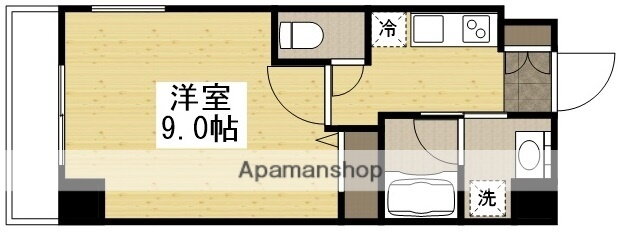 岡山県岡山市北区京町 東中央町駅 1K マンション 賃貸物件詳細