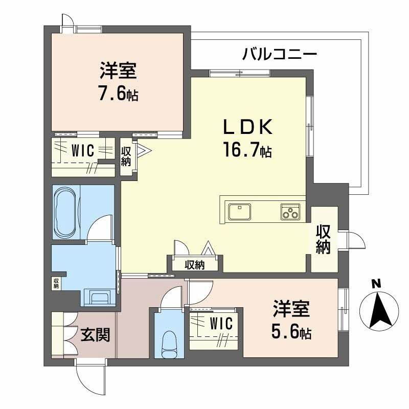 宮城県仙台市若林区伊在１ 六丁の目駅 2LDK マンション 賃貸物件詳細