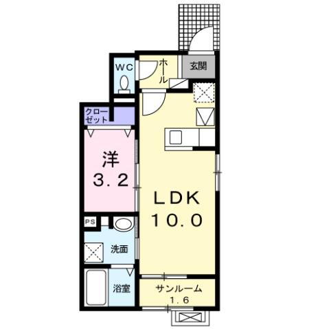 サンセール・ジャンＩＩ 1階 1LDK 賃貸物件詳細