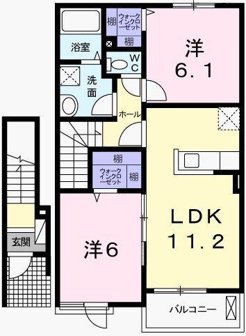 ベル・フィーユ 2階 2LDK 賃貸物件詳細