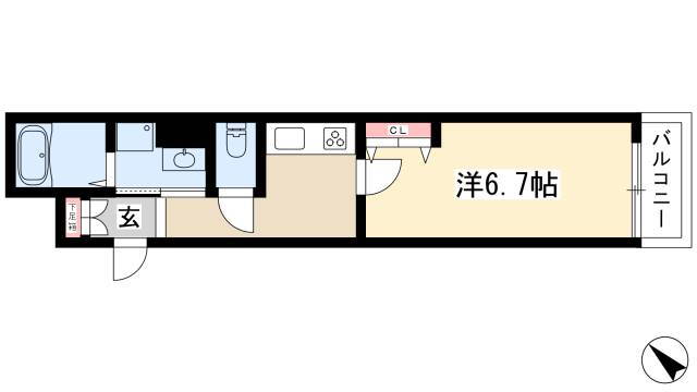 愛知県名古屋市中村区那古野１ 国際センター駅 1K マンション 賃貸物件詳細