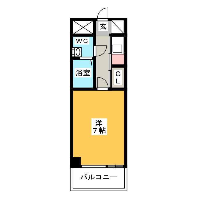 エステートモア平尾山荘通り 8階 1K 賃貸物件詳細