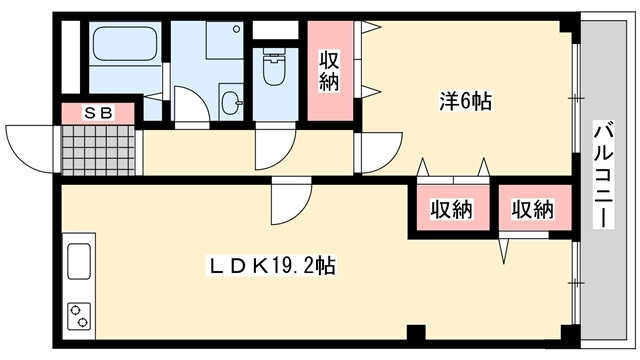 兵庫県姫路市安田３ 姫路駅 1LDK マンション 賃貸物件詳細