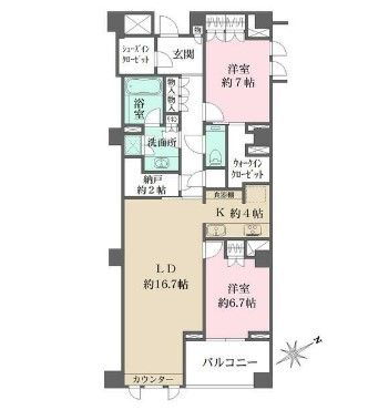 ザ・パークハウス鎌倉 2階 2LDK 賃貸物件詳細