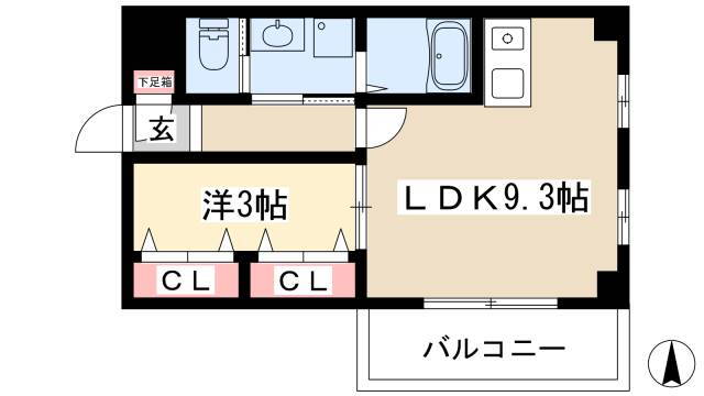 パークアベニュー東山 5階 1LDK 賃貸物件詳細