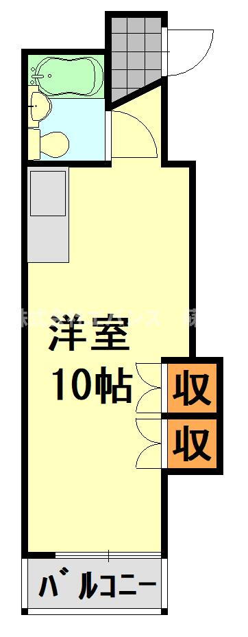 三幸第２マンション 2階 ワンルーム 賃貸物件詳細