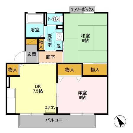茨城県結城市新福寺１ 結城駅 2DK アパート 賃貸物件詳細