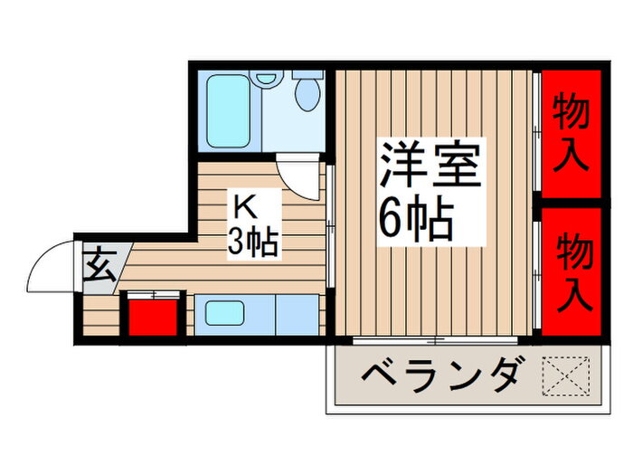 斎藤ビル 5階 1K 賃貸物件詳細
