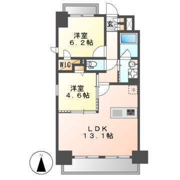 愛知県名古屋市中村区亀島１ 亀島駅 2LDK マンション 賃貸物件詳細