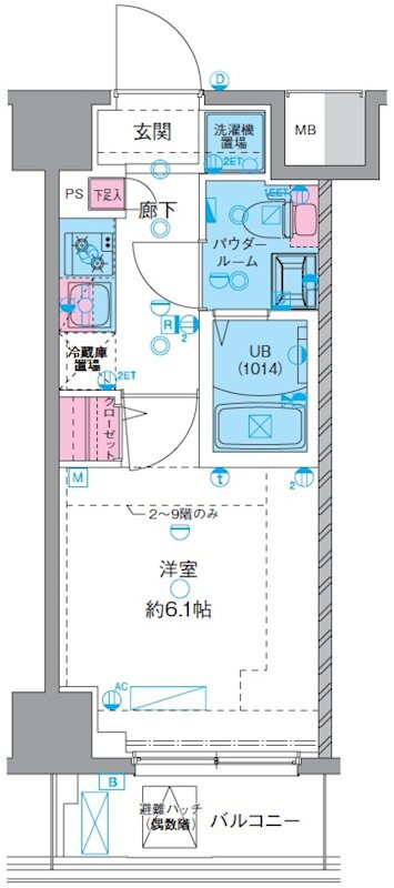 神奈川県平塚市明石町 平塚駅 1K マンション 賃貸物件詳細