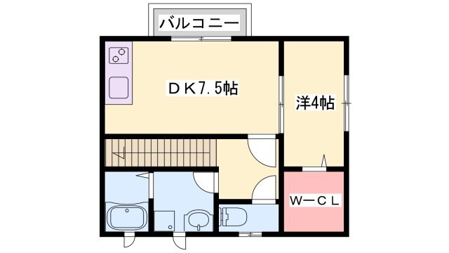 兵庫県姫路市神和町 京口駅 1DK アパート 賃貸物件詳細