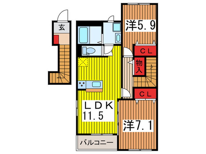 埼玉県さいたま市緑区大字中尾 東浦和駅 2LDK アパート 賃貸物件詳細