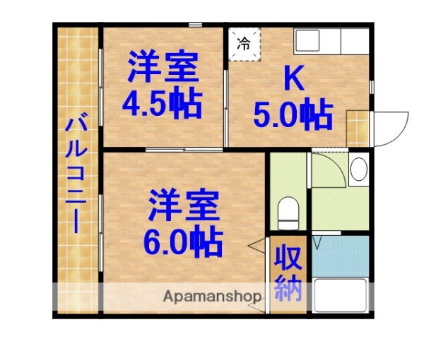 Ｔ・Ｍハイム 2階 2K 賃貸物件詳細