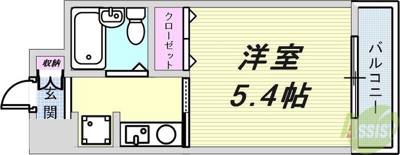 兵庫県神戸市中央区北長狭通５ 元町駅 1K マンション 賃貸物件詳細