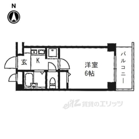 レフティ－岡東 4階 1K 賃貸物件詳細