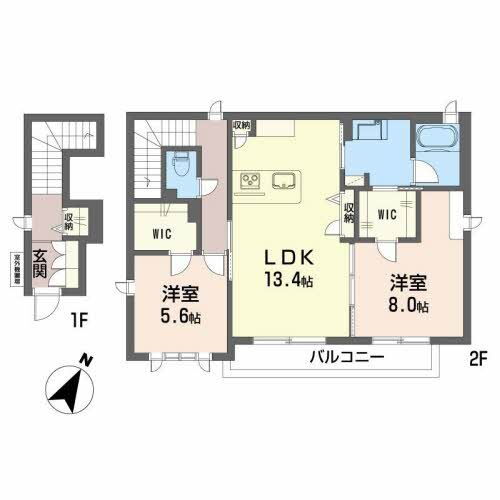 高知県高知市中万々 円行寺口駅 2LDK アパート 賃貸物件詳細