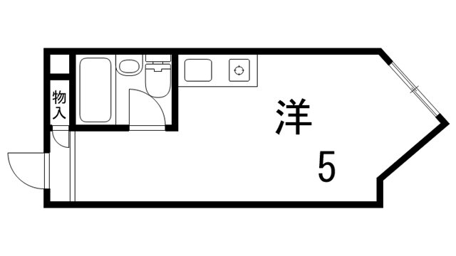 北野町パークハイツ 4階 ワンルーム 賃貸物件詳細