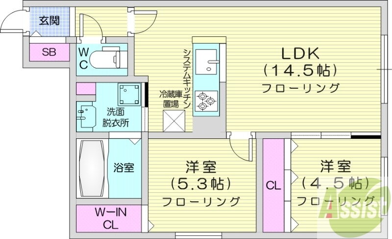 北海道札幌市中央区南八条西５ 中島公園駅 2LDK マンション 賃貸物件詳細