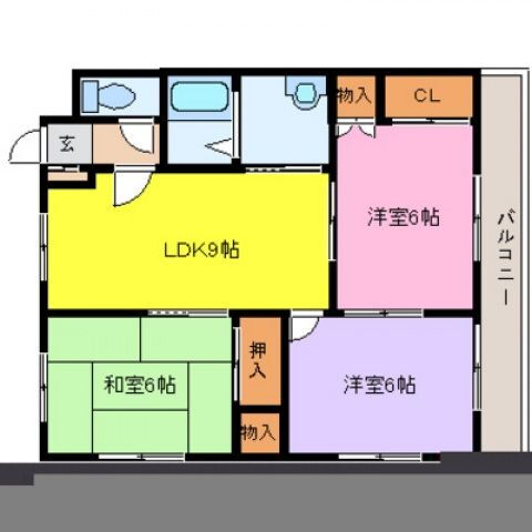広島県広島市南区向洋新町１ 向洋駅 3LDK アパート 賃貸物件詳細