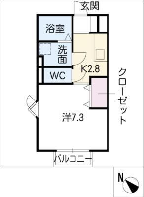 岐阜県羽島市正木町須賀本村 須賀駅 1K アパート 賃貸物件詳細