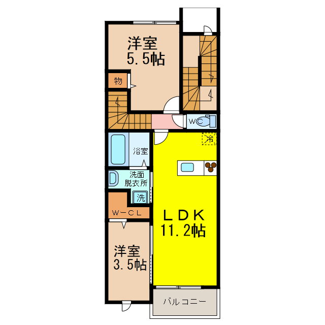 佐賀県佐賀市高木町 佐賀駅 2LDK アパート 賃貸物件詳細