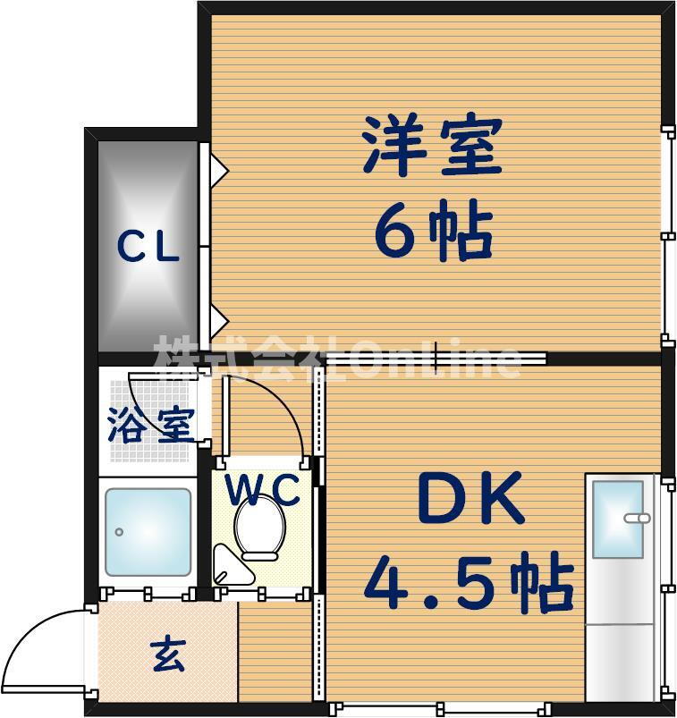 杉田荘 2階 1DK 賃貸物件詳細