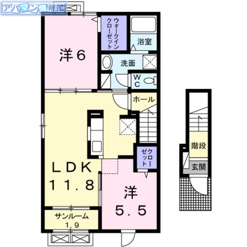 新潟県新潟市西区鳥原 寺尾駅 2LDK アパート 賃貸物件詳細