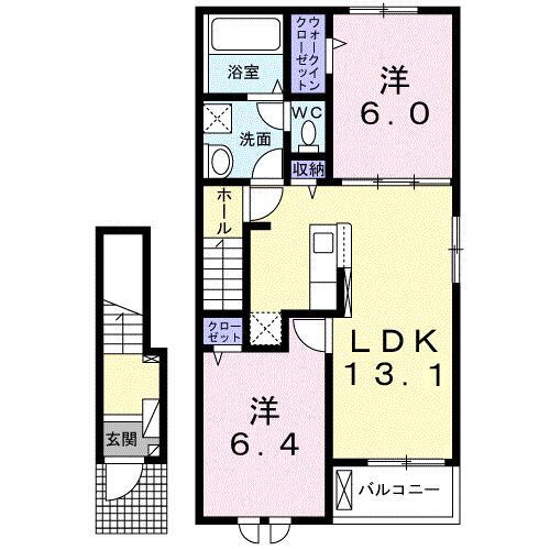 茨城県古河市鴻巣 2LDK アパート 賃貸物件詳細