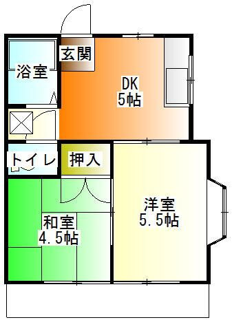 ボナール青葉 1階 2DK 賃貸物件詳細