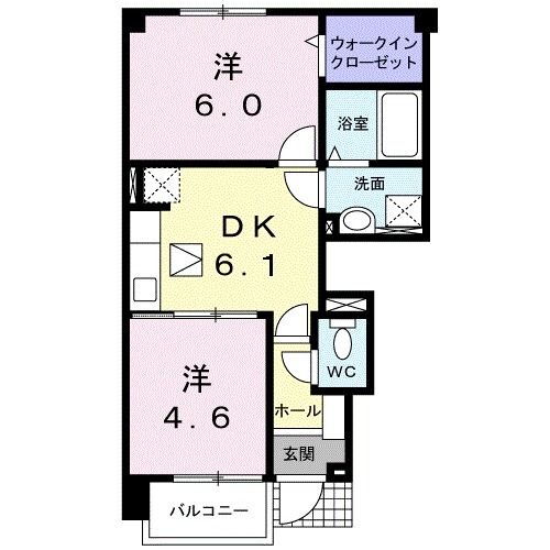 秋田県能代市落合字上前田 向能代駅 2DK アパート 賃貸物件詳細